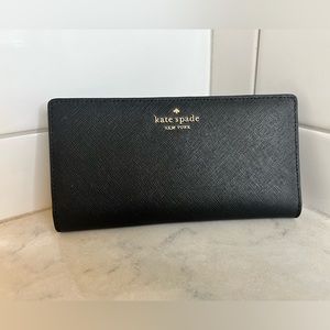 Kate Spade black snap wallet